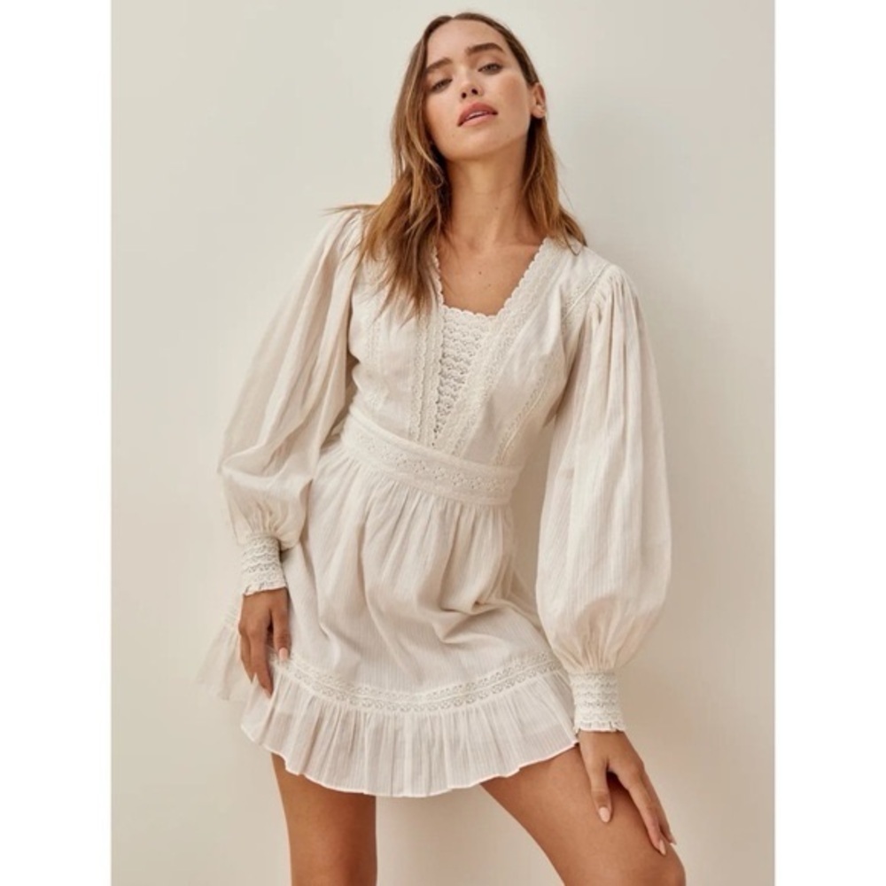 Reformation Elisabetta Dress in Cream (D6)